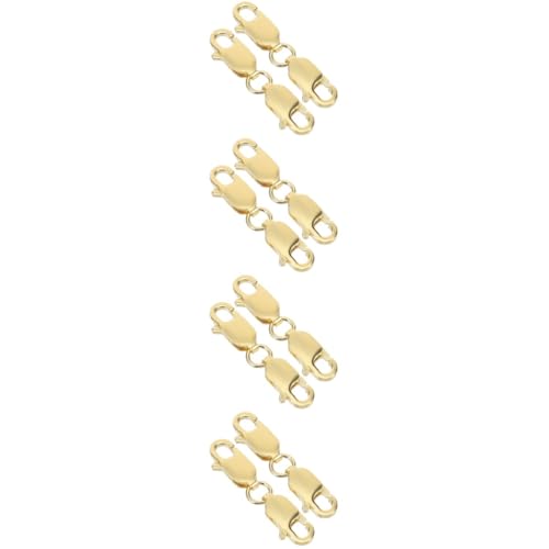 Operitacx 4 Sätze Doppelter Lobster Clasp Für Schmuckherstellung Goldfarben Für Armbänder Und Stabile Und Glänzende Verbindungselemente Für Diy Schmuckprojekte 2 Stücke * 4 Operitacx 4 Sätze Doppelter Lobster Clasp Für Schmuckherstellung Goldfarben Für Armbänder Und Stabile Und Glänzende Verbindungselemente Für Diy Schmuckprojekte 2 Stücke * 4 von Operitacx