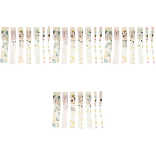 Operitacx 4 Sätze Geometrisches Washi Tape Dekoratives Klebeband Für Diy Scrapbooking Pro Rolle Für Tagebücher Notizbücher Und Mehr 7 Rollen * 4 von Operitacx