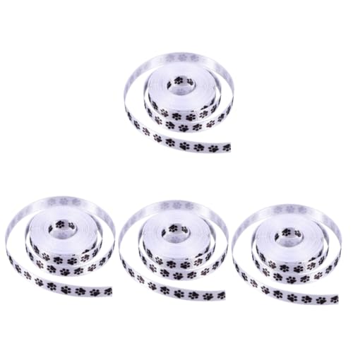 Operitacx 4 Sätze Geschenkband Mit Pfotenmuster Breit Langlebiges Und Weiches Polyester Für Bastelprojekte Dekorationen Und Geschenkverpackungen 2 Rollen * 4 Operitacx 4 Sätze Geschenkband Mit Pfotenmuster Breit Langlebiges Und Weiches Polyester Für Bastelprojekte Dekorationen Und Geschenkverpackungen 2 Rollen * 4 von Operitacx