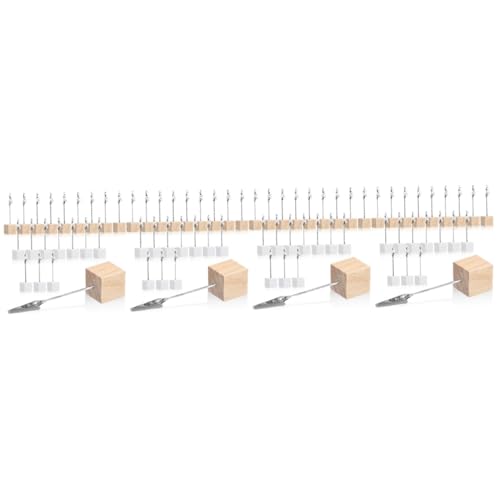 Operitacx 4 Sätze Holz Tischkartenhalter Mit Clips Platzkartenhalter Für Fotos Menüs Und Tischdekoration Für Büro Hotel Und Partys in Weiß Und Holzfarbe 20 Stück * 4 Operitacx 4 Sätze Holz Tischkartenhalter Mit Clips Platzkartenhalter Für Fotos Menüs Und Tischdekoration Für Büro Hotel Und Partys in Weiß Und Holzfarbe 20 Stück * 4 von Operitacx