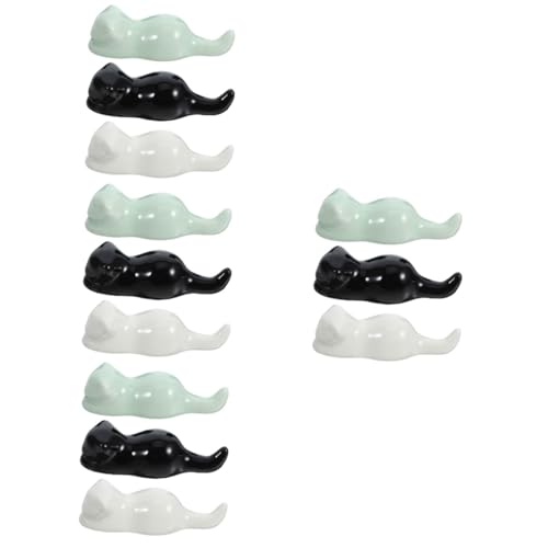 Operitacx 4 Sätze Keramischer Katzen Stifthalter Teiliges Niedlicher Pinselhalter Für Kalligraphie Rutschfestes Design Für Büro Und Zuhause Langlebig Keramik Gefertigt Stilvolle 3 Stücke * 4 von Operitacx