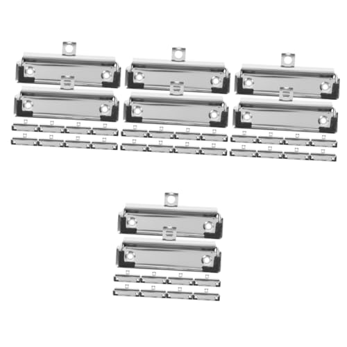 Operitacx 4 Sätze Klemmbrett Clips Montierbare Metallklemmen Für Dokumente Schreibunterlagen Und Bürobedarf Für Schule Büro Und Kreative Projekte 10 Stück * 4 von Operitacx