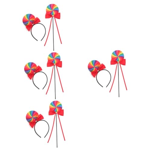 Operitacx 4 Sätze Regenbogen Haarband für Cosplay Accessoire mit Passendem Handprop für Festlichkeiten für Feiern und Partys Operitacx 4 Sätze Regenbogen Haarband für Cosplay Accessoire mit Passendem Handprop für Festlichkeiten für Feiern und Partys von Operitacx