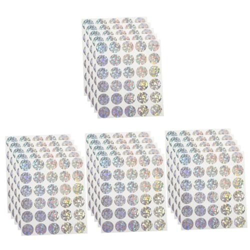 Operitacx 4 Sätze Scratch Off Sticker Rubbelkarten Für Diy Partyspiele Hochzeiten Geburtstagsfeiern Weihnachten Und Leicht Zu Verwenden Hochwertigem Gefertigt 5 Blätter * 4 von Operitacx
