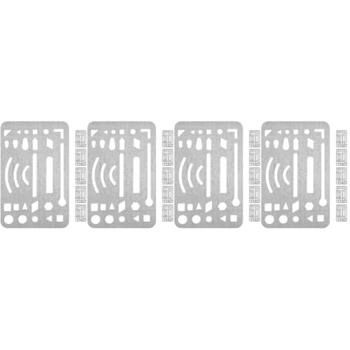 Operitacx 4 Sätze Teiliges Radier Schild Für Zeichnung Und Entwurf Praktische Diy Radierwerkzeuge Für Künstler Und Designer Tragbar Und Leicht Für Profis Und Anfänger 6 Stück * 4 von Operitacx