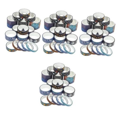Operitacx 4 Sätze Universum-stern-taschenaufkleber Geschenkband Geschenkeband Klebeband Für Scrapbooking Zeitschriftenaufkleber Washi Tape Für Schüler Ästhetisches Washi-tape 19 Rollen * 4 von Operitacx