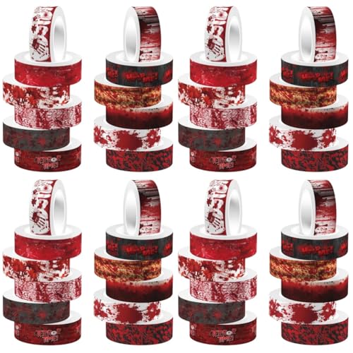 Operitacx 4 Sätze Washi Tape Für Halloween Diy Scrapbooking Dekoration Vielseitig Einsetzbar Für Handbücher Alben Und 12 Rollen * 4 von Operitacx