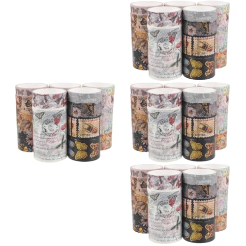 Operitacx 4 Sätze Washi Tape Mit Vintage Blumenmuster Und Schmetterlingen Dekoratives Klebeband Für Scrapbooking Diy Planner Und Journals Vielseitig Einsetzbar 17 Rollen * 4 Operitacx 4 Sätze Washi Tape Mit Vintage Blumenmuster Und Schmetterlingen Dekoratives Klebeband Für Scrapbooking Diy Planner Und Journals Vielseitig Einsetzbar 17 Rollen * 4 von Operitacx