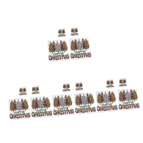 Operitacx 4 Sätze Weihnachtliche Bügelbilder Leopard Weihnachtsbaum Wärmeübertragung Aufkleber Für T Shirts Taschen Und Diy Projekte Einfache Anwendung Mit Bügeleisen Oder 4 Stück * 4 von Operitacx