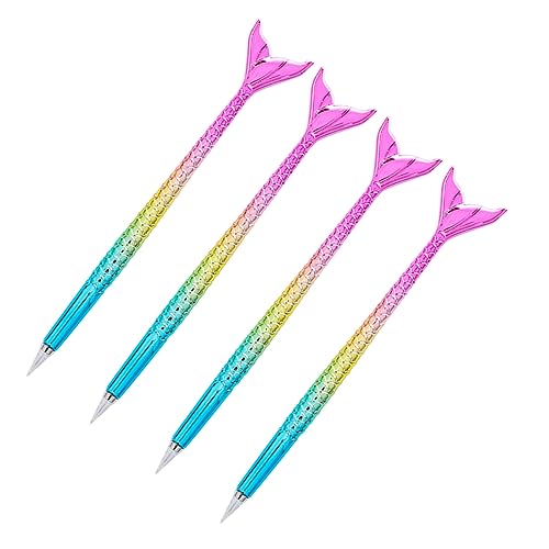 Operitacx 4 Stück Bunt Mermaid Design Kugelschreiber Kreative Schreibstifte für Schüler für Schule und Bastelarbeiten Tiermotiv Operitacx 4 Stück Bunt Mermaid Design Kugelschreiber Kreative Schreibstifte für Schüler für Schule und Bastelarbeiten Tiermotiv von Operitacx