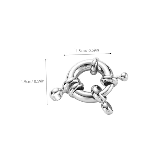 Operitacx 4 Stück Federringe Rundverschluss Schmuckverbinder Kupfer Finish für DIY Halsketten Armbänder Lochdurchmesser Verschluss Ringe für Schmuckherstellung und Basteln Operitacx 4 Stück Federringe Rundverschluss Schmuckverbinder Kupfer Finish für DIY Halsketten Armbänder Lochdurchmesser Verschluss Ringe für Schmuckherstellung und Basteln von Operitacx