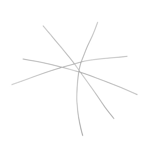 Operitacx 4 Stück Flexible Spiralfeder Draht Silberton Kupferplattierte Memory Coil Elastischer Schmuckdraht für Diy Ringe und Armbänder Formbeständig Vielseitig für Schmuckherstellung von Operitacx