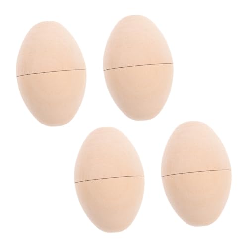 Operitacx 4 Stück Holz Ostereier zum Bemalen Unbehandelte DIY Eier für Kreative Feiertagsdekorationen Hohlraum für Kleine Überraschungen für Ostern und Handwerksprojekte Operitacx 4 Stück Holz Ostereier zum Bemalen Unbehandelte DIY Eier für Kreative Feiertagsdekorationen Hohlraum für Kleine Überraschungen für Ostern und Handwerksprojekte von Operitacx