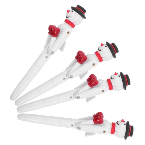 Operitacx 4 Stück Interaktive Schneemann-kugelschreiber mit Boxarmen Lustiger Weihnachts-stift Party- und Schreibgerät für Weihnachten Operitacx 4 Stück Interaktive Schneemann-kugelschreiber mit Boxarmen Lustiger Weihnachts-stift Party- und Schreibgerät für Weihnachten von Operitacx