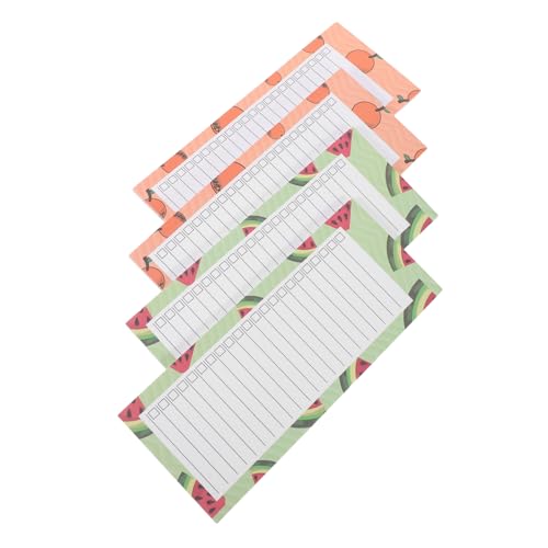 Operitacx 4 Stück Magnetische Notizblöcke Fruchtdesign Bunte Memo Paper Pads Abreißbare Einkaufslisten und Tägliche Aufgaben Notizblätter Kühlschrank-magnetpads für Effiziente Planung und Operitacx 4 Stück Magnetische Notizblöcke Fruchtdesign Bunte Memo Paper Pads Abreißbare Einkaufslisten und Tägliche Aufgaben Notizblätter Kühlschrank-magnetpads für Effiziente Planung und von Operitacx