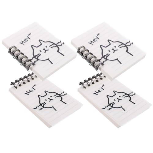 Operitacx 4 Stück Mini Memo Pads Spiral Notizblöcke Tragbare Planungsblätter Notizhefte für To Do Listen und Kreative Ideen Dekorative Notizblätter für Unterwegs von Operitacx