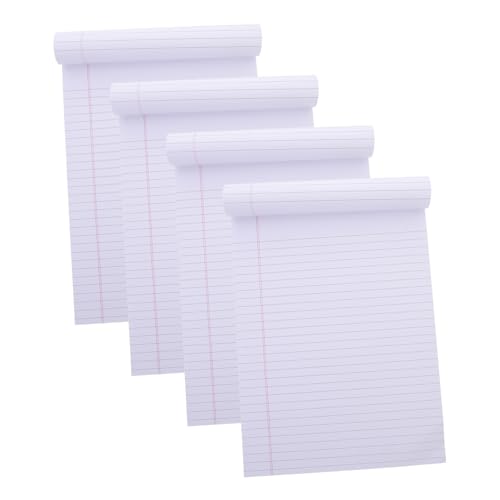 Operitacx 4 Stück Notizblock Linierte Abreißbare Notizblätter Handlich für Büro Schule und Zuhause für To Do Listen und Notizen Papiermaterial von Operitacx