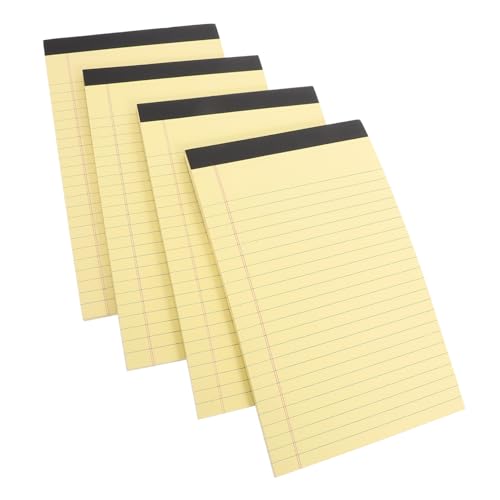 Operitacx 4 Stück Notizbuch Notizblöcke aus Papier Schreiben von Tablettpapier Notepad Memo Book Memo Notiz Pads Schüler Notizblock Notizbilder Papiernotiz Notizblock klein Notizzettel Gelb von Operitacx