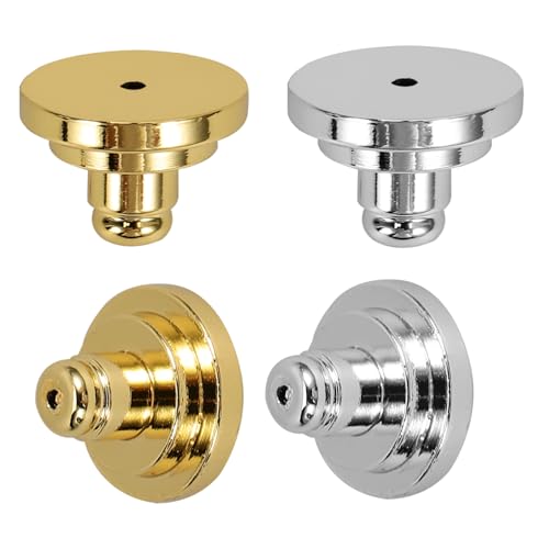 Operitacx 4 Stück Ohrstecker Rückseiten Vergoldet Elektroplattierung Sichere Ohrringstopper für Kleine Ohrstecker Bequem und Langlebig für Diy Schmuckgestaltung Operitacx 4 Stück Ohrstecker Rückseiten Vergoldet Elektroplattierung Sichere Ohrringstopper für Kleine Ohrstecker Bequem und Langlebig für Diy Schmuckgestaltung von Operitacx
