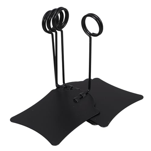 Operitacx 4 Stück Preisschild -Clip Supermarkt-Etikettenclips Display-Clip-Halter Warenzeichenhalter Etikettencliphalter Kleiderständer-Schild-Clip Zeichenhalter Clips Eisen Schwarz von Operitacx