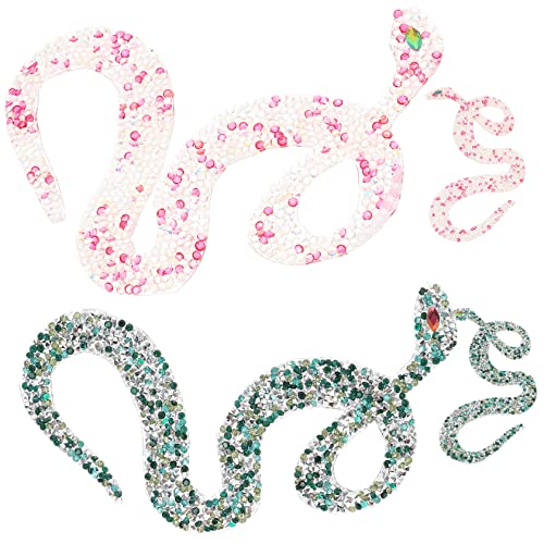 Operitacx 4 Stück Schlangenförmiger Strass Patch Teilig Applikation für Diy Kleidung Taschen Hüte Dekorative Strass Bordüre Hochwertigem Harz und Funkelnden zum Aufbügeln und Reparieren Operitacx 4 Stück Schlangenförmiger Strass Patch Teilig Applikation für Diy Kleidung Taschen Hüte Dekorative Strass Bordüre Hochwertigem Harz und Funkelnden zum Aufbügeln und Reparieren von Operitacx