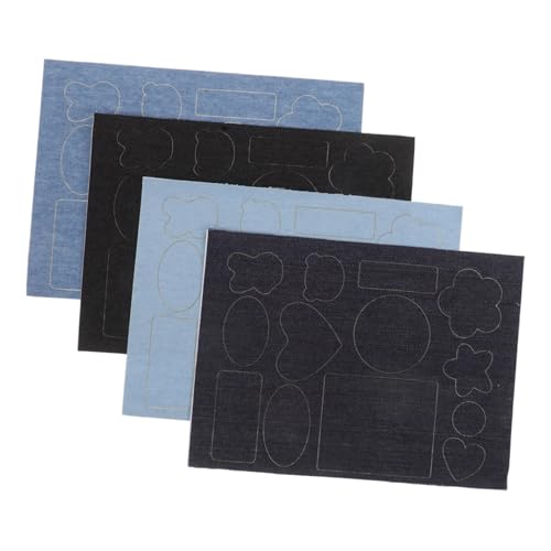 Operitacx 4 Stück Selbstklebende Jeans Flicken aus Stabilem Denim Vielseitiges Reparaturset für Löcher an Hose Jacke Tasche Einfaches Aufkleben Passend für Verschiedene Kleidungsstücke und Operitacx 4 Stück Selbstklebende Jeans Flicken aus Stabilem Denim Vielseitiges Reparaturset für Löcher an Hose Jacke Tasche Einfaches Aufkleben Passend für Verschiedene Kleidungsstücke und von Operitacx