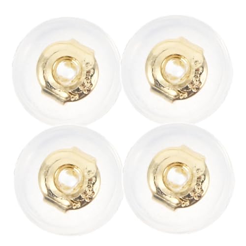 Operitacx 4 Stück Silikon Ohrring Verschlüsse für Schwere Ohrringe Bequeme Runde Ohrstecker Rückseiten Hypoallergen und Sicher für Damen mit Durchstochenen Ohren Operitacx 4 Stück Silikon Ohrring Verschlüsse für Schwere Ohrringe Bequeme Runde Ohrstecker Rückseiten Hypoallergen und Sicher für Damen mit Durchstochenen Ohren von Operitacx