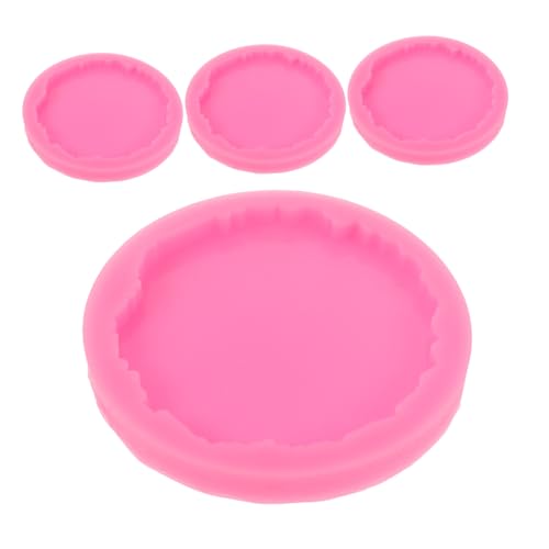 Operitacx 4 Stück Silikon Untersetzer Formen für Harz Unregelmäßige Runde Epoxidharz Gießformen Wiederverwendbar Rosa DIY Tischschutz Kreative Bastelmatten Operitacx 4 Stück Silikon Untersetzer Formen für Harz Unregelmäßige Runde Epoxidharz Gießformen Wiederverwendbar Rosa DIY Tischschutz Kreative Bastelmatten von Operitacx