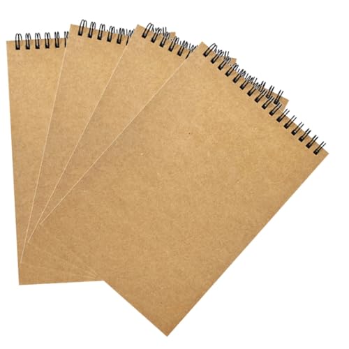 Operitacx 4 Stück Spiral Notizbuch mit Stabilem Kraftpapier Cover Liniertes Planungs und Notizbuch für Büro Schule und Alltag Robustes Tragbares Persönliches Tagebuch Operitacx 4 Stück Spiral Notizbuch mit Stabilem Kraftpapier Cover Liniertes Planungs und Notizbuch für Büro Schule und Alltag Robustes Tragbares Persönliches Tagebuch von Operitacx
