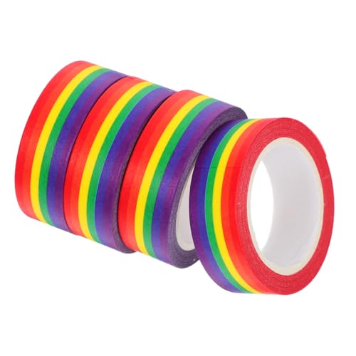 Operitacx 4 Stück Streifen Klebeband Planer Aufkleber für Scrapbooking und Diy Projekte Künstlerische Teens und Lgbtq Feiern Operitacx 4 Stück Streifen Klebeband Planer Aufkleber für Scrapbooking und Diy Projekte Künstlerische Teens und Lgbtq Feiern von Operitacx