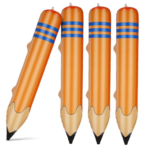 Operitacx 4 Stück Teiliges Aufblasbare Riesenbleistifte Jumbo Pvc bleistiftspielzeug Schnelle Befüllung Leichte Platzsparende Klassenzimmer Schulanfangsdekoration Zufällige Zufällige Farbe Operitacx 4 Stück Teiliges Aufblasbare Riesenbleistifte Jumbo Pvc bleistiftspielzeug Schnelle Befüllung Leichte Platzsparende Klassenzimmer Schulanfangsdekoration Zufällige Zufällige Farbe von Operitacx