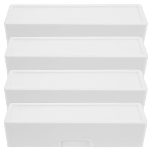Operitacx 4 Stück Teiliges Deckel Vielseitige Aufbewahrungsbox für Make up pinsel Schmuck und Kosmetik Transparente Sortierbox für Schreibtisch Küche Badezimmer und Büro Operitacx 4 Stück Teiliges Deckel Vielseitige Aufbewahrungsbox für Make up pinsel Schmuck und Kosmetik Transparente Sortierbox für Schreibtisch Küche Badezimmer und Büro von Operitacx