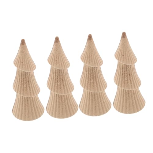 Operitacx 4 Stück Teiliges Kleine Unbemalte Holz-weihnachtsbäume zum Bemalen Diy-holzfiguren Rustikale Tischdeko für Festtage und Weihnachtsfeiern Operitacx 4 Stück Teiliges Kleine Unbemalte Holz-weihnachtsbäume zum Bemalen Diy-holzfiguren Rustikale Tischdeko für Festtage und Weihnachtsfeiern von Operitacx