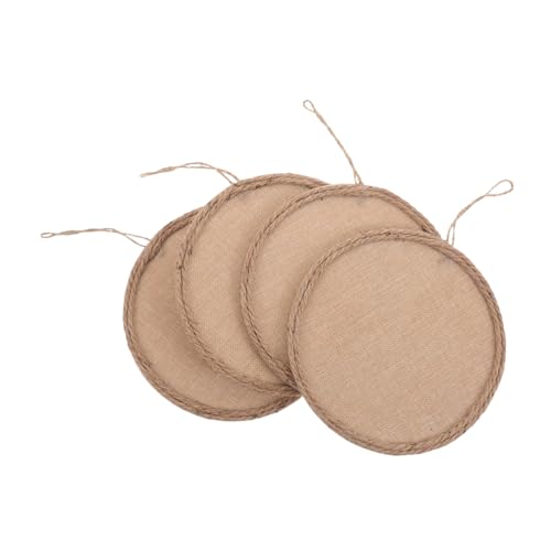 Operitacx 4 Stück Teiliges Leinwand-boards aus Jute mit Rahmen aus Juteseil Kinderfreundliche DIY Bastelmaterialien für String Art Robustes Leinen-canvas für Klassenzimmer Operitacx 4 Stück Teiliges Leinwand-boards aus Jute mit Rahmen aus Juteseil Kinderfreundliche DIY Bastelmaterialien für String Art Robustes Leinen-canvas für Klassenzimmer von Operitacx