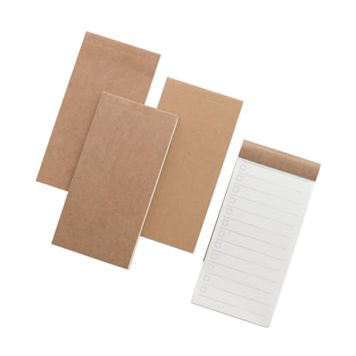 Operitacx 4 Stück Teiliges Notizblock aus Kraftpapier mit To Do Liste Linierten Karierten und Blanko Abreißbar Tragbar für Büro Schule und Tägliche Notizen Operitacx 4 Stück Teiliges Notizblock aus Kraftpapier mit To Do Liste Linierten Karierten und Blanko Abreißbar Tragbar für Büro Schule und Tägliche Notizen von Operitacx
