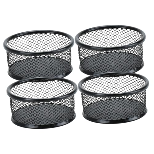 Operitacx 4 Stück Teiliges Papierklammer Halter aus Mesh Stapelbarer Organizer für Büroklammern Großer Schwarzer Aufbewahrungskorb für Schreibtisch Platzsparend und Langlebig für Büro und Operitacx 4 Stück Teiliges Papierklammer Halter aus Mesh Stapelbarer Organizer für Büroklammern Großer Schwarzer Aufbewahrungskorb für Schreibtisch Platzsparend und Langlebig für Büro und von Operitacx