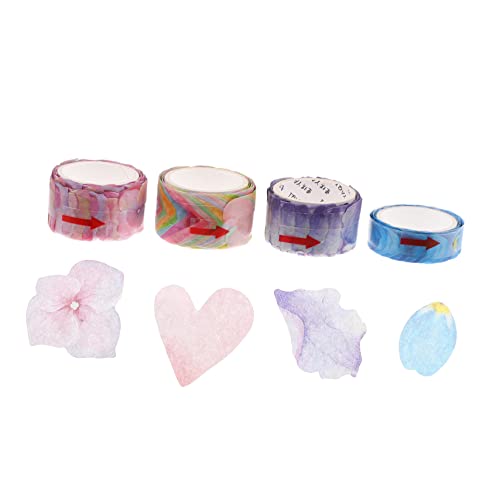 Operitacx 4 Stück Teiliges Washi Tape Bunte Dekorative Klebebänder für Scrapbooking und DIY Wiederverwendbar Gestaltung für Kunst und Handwerk Operitacx 4 Stück Teiliges Washi Tape Bunte Dekorative Klebebänder für Scrapbooking und DIY Wiederverwendbar Gestaltung für Kunst und Handwerk von Operitacx