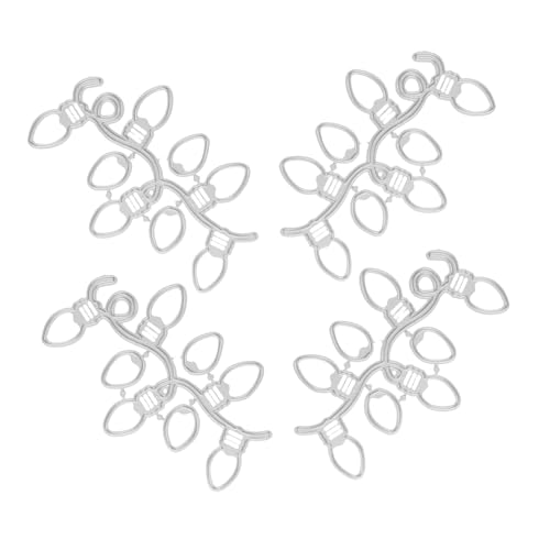 Operitacx 4 Stück Teiliges Weihnachts-stanzform Karbonstahl Präzise Schneide Präge-schablonen für Papierbasteln Scrapbooking DIY Weihnachtsdeko Vielseitig Einsetzbar für Feine von Operitacx