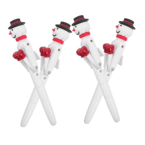 Operitacx 4 Stück Weihnachts-schneemann Kugelschreiber mit Boxarmen Lustiger Gel-tinten Stift Interaktives Tragbar Glattes Schreiben für Weihnachtsfeiern Operitacx 4 Stück Weihnachts-schneemann Kugelschreiber mit Boxarmen Lustiger Gel-tinten Stift Interaktives Tragbar Glattes Schreiben für Weihnachtsfeiern von Operitacx