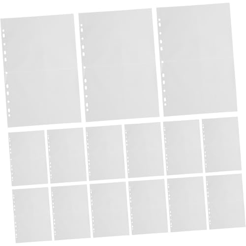 Operitacx 40 Stück Einlagen Hüllen Wiederverwendbar Transparent Fotokarten Organizer Loseblattschutz Für Sammelalben und Scrapbooking von Operitacx