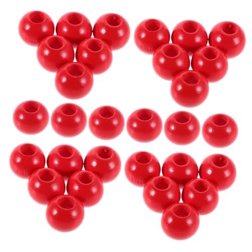 Operitacx 40 Stück Große Loch Runde Holzperlen für Diy Schmuck Armbänder und Dekorationen Stilvolle Holzperlen für Kreative Projekte Operitacx 40 Stück Große Loch Runde Holzperlen für Diy Schmuck Armbänder und Dekorationen Stilvolle Holzperlen für Kreative Projekte von Operitacx