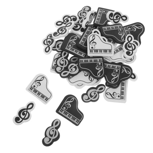 Operitacx 40 Stück Mini Radiergummis Musiknoten Klavierform Weiche Textur Ergonomisch Komfortabel Für Schule Schreibbedarf Partygeschenke von Operitacx
