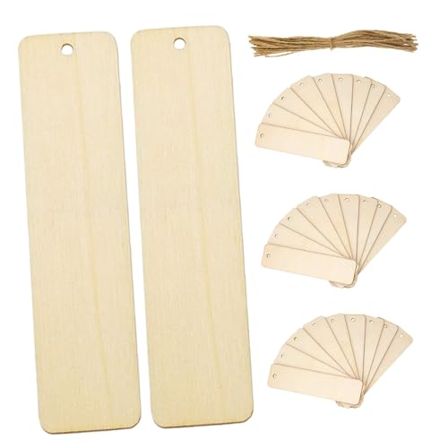 Operitacx 40 Stück Teiliges Holz-lesezeichen- Rechteckige Blanko-holzanhänger mit Vorgebohrten Löchern Naturbelassene Diy-buchmarker für Malen Basteln Hängen als Geschenk Dekorationsideen Operitacx 40 Stück Teiliges Holz-lesezeichen- Rechteckige Blanko-holzanhänger mit Vorgebohrten Löchern Naturbelassene Diy-buchmarker für Malen Basteln Hängen als Geschenk Dekorationsideen von Operitacx