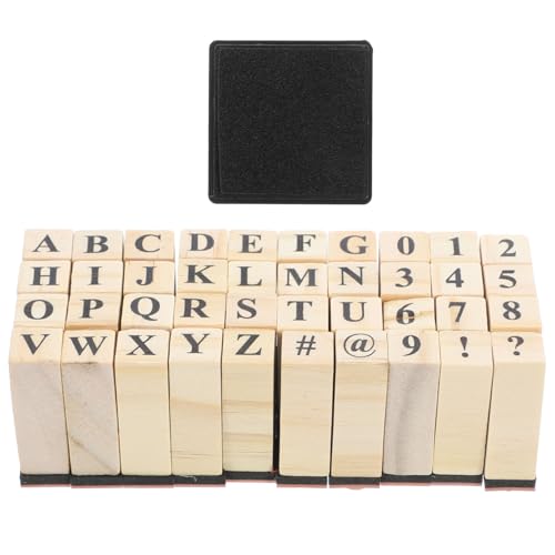 Operitacx 40 Stück Teiliges Holzstempelset mit Großbuchstaben und Zahlen Langlebige Holzmaterialien Kleines Design für Einfaches Aufbewahren und Kreatives Scrapbooking für DIY Tagebuch und Operitacx 40 Stück Teiliges Holzstempelset mit Großbuchstaben und Zahlen Langlebige Holzmaterialien Kleines Design für Einfaches Aufbewahren und Kreatives Scrapbooking für DIY Tagebuch und von Operitacx
