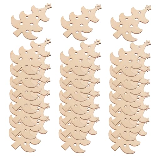 Operitacx 40 Stück Weihnachtsbaum Holzanhänger Unfertige Blanko Holzscheiben Zum Bemalen Glatte Oberfläche Sicher Für DIY Weihnachtsdekorationen Und Wiederverwendbar Operitacx 40 Stück Weihnachtsbaum Holzanhänger Unfertige Blanko Holzscheiben Zum Bemalen Glatte Oberfläche Sicher Für DIY Weihnachtsdekorationen Und Wiederverwendbar von Operitacx