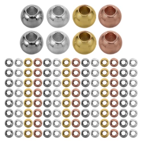 Operitacx 400 Stück Metallperlenzubehör runde Kugelperlen kleine Perlen für Armbänder Spacer -Perlen für Armbänder Armband Bastelperlen runde Kugelabstandsperlen DIY Bastelperlen Kupfer Operitacx 400 Stück Metallperlenzubehör runde Kugelperlen kleine Perlen für Armbänder Spacer -Perlen für Armbänder Armband Bastelperlen runde Kugelabstandsperlen DIY Bastelperlen Kupfer von Operitacx