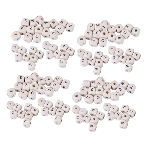 Operitacx 400 Stück Quadratische Holzbuchstabenperlen mit Alphabetwürfeln für Schmuckherstellung DIY Armbänder Halsketten und Schlüsselanhänger Naturbelassene Holzperlen für Kreative Operitacx 400 Stück Quadratische Holzbuchstabenperlen mit Alphabetwürfeln für Schmuckherstellung DIY Armbänder Halsketten und Schlüsselanhänger Naturbelassene Holzperlen für Kreative von Operitacx