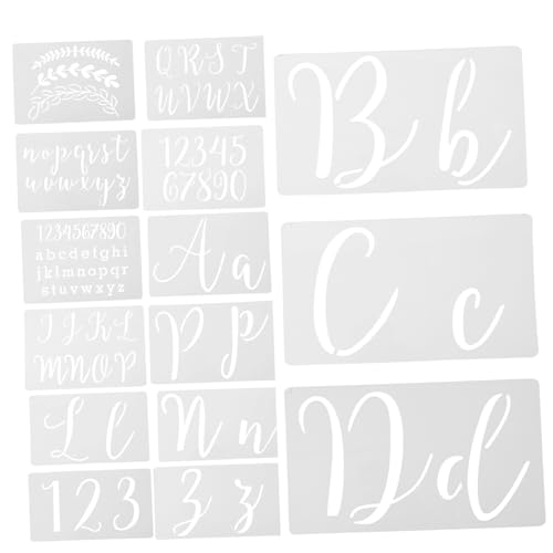 Operitacx 45 Blatt Teiliges Buchstaben Schablonen aus Pet Wiederverwendbar Dünn und Reißfest für DIY Malerei Holz und Wänden Klare Muster für Kreative Wandgestaltung und Bastelprojekte Operitacx 45 Blatt Teiliges Buchstaben Schablonen aus Pet Wiederverwendbar Dünn und Reißfest für DIY Malerei Holz und Wänden Klare Muster für Kreative Wandgestaltung und Bastelprojekte von Operitacx