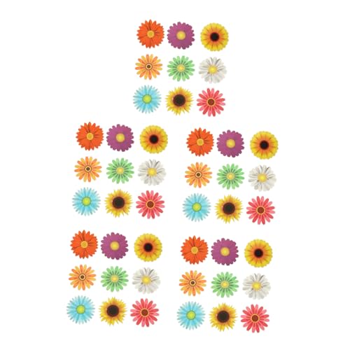 Operitacx 45 Stück Wanddekoration Teiliges mit Blumenmotiven für Sommer für Partys Kindergarten und Diy Projekte Geeignet für Glatte Oberflächen Wie Wände und Tafeln von Operitacx