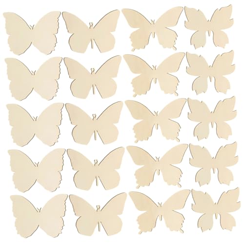 Operitacx Holz Schmetterling Ausschnitte 48pcs Handwerk Schmetterlinge für Hause Dekorative Operitacx Holz Schmetterling Ausschnitte 48pcs Handwerk Schmetterlinge für Hause Dekorative von Operitacx